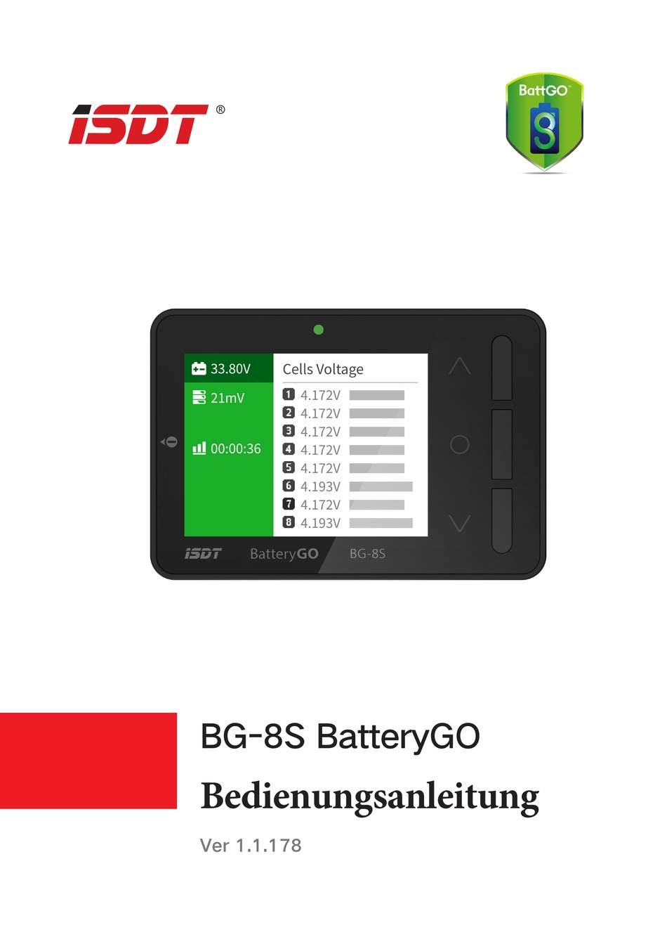 ISDT BG8S BATTERYGO BEDIENUNGSANLEITUNG PdfHerunterladen ManualsLib