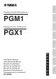 Yamaha PGM1 Installationshandbuch