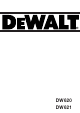 DeWalt DW620 Bedienungsanleitung