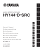 Yamaha HY144-D-SRC Bedienungsanleitung