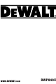 DeWalt DWP849X Bersetzt Von Den Originalanweisungen