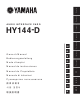 Yamaha HY144-D Bedienungsanleitung
