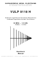 SCHWARZBECK VULP 9118 H Handbuch