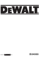DeWalt D24000 Originalanweisungen