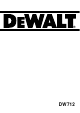 DeWalt DW712 Anweisungen