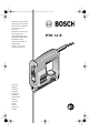 Bosch PTK 14 E Bedienungsanleitung
