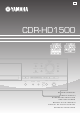Yamaha CDRHD1500 Bedienungsanleitung