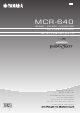 Yamaha MCR-640 Bedienungsanleitung