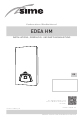 Sime EDEA HM-Serie Installations-, Gebrauchs- Und Wartungsanleitungen
