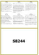 Solid S8244 Bedienungsanleitung