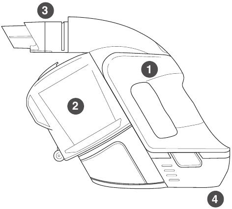 Gtech Multi Staubsauger; Beh&auml;lter (eingesetzt); Aktive D&uuml;se; Akku (eingesetzt)