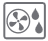 Hei&szlig;luft Feucht-Symbol
