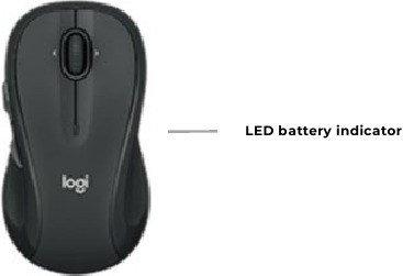 Maus LED-Batterieanzeige