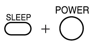 POWER-Taste und SLEEP-Taste