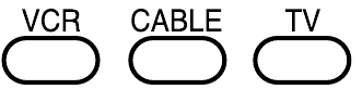Tasten f&uuml;r TV, VCR, CABLE