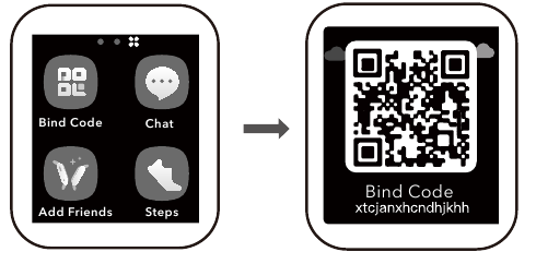 Den Bind Code (Bindungscode) erhalten: