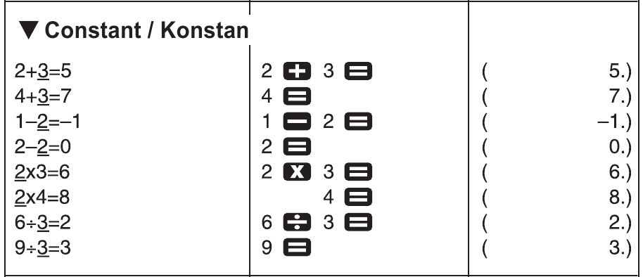 Berechnungsbeispiele - Beispiel 2 - Konstante