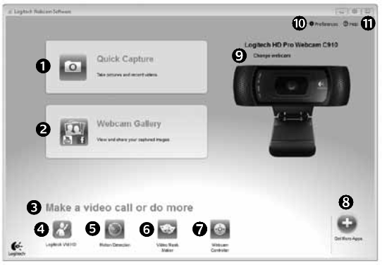 Nur f&uuml;r Windows: Navigation in der Webcam Software