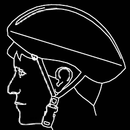 Falscher Sitz des Helms