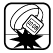 Symbol f&uuml;r Sto&szlig;- und Vibrationsschutz