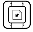 Symbol f&uuml;r Schutzfolie auf dem Geh&auml;useboden