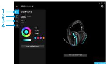 LOGITECH G HUB SOFTWARE-OBERFL&Auml;CHE