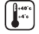 Nur zwischen 4 ˚C und 40 ˚C laden