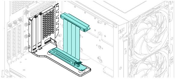 VERWENDUNG DER GEN 4 VERTIKALEN GPU-HALTERUNG