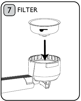 Filter einsetzen