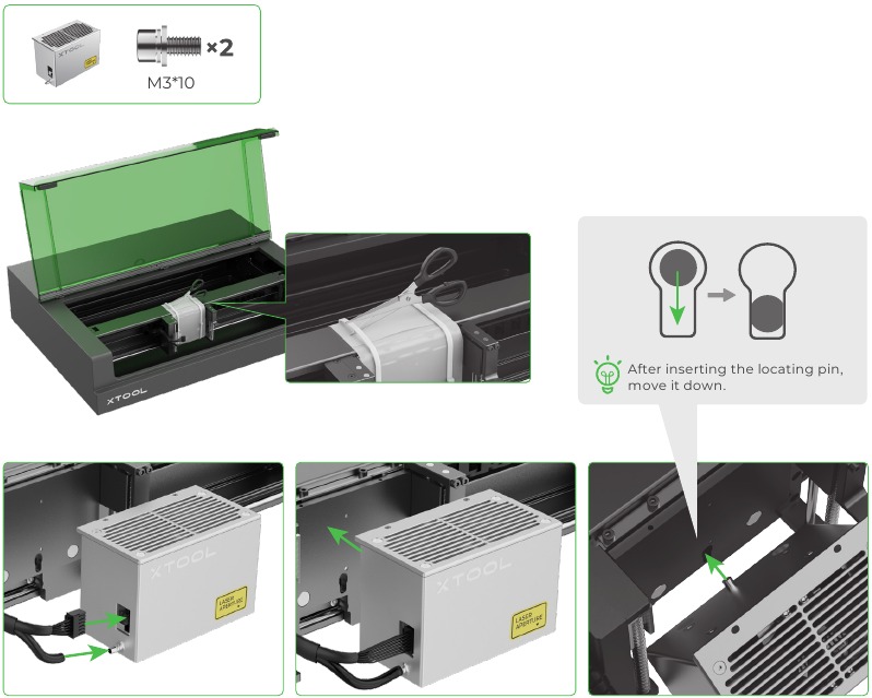 Vorbereitungen - Schritt 3 - Lasermodul installieren