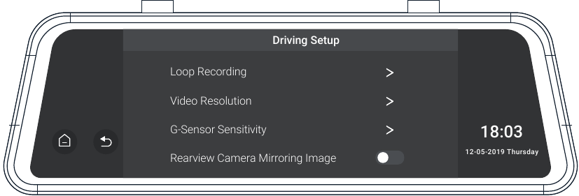 Grundlegende Bedienung - Fahreinstellungen