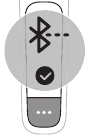 Bluetooth-Symbol auf Rasierergriff