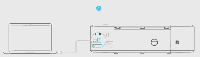 Mit einem Ethernet-Kabel verbinden