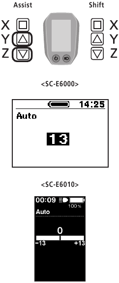 Automatische Schaltzeitpunkt-Einstellung - Schritt 1