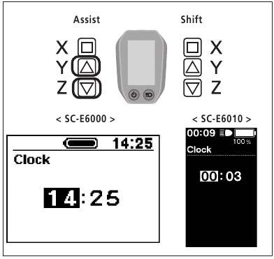 Einstellungsmen&uuml; - Uhr (Uhrzeiteinstellung) - Schritt 1