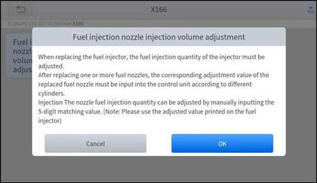 INJEKTOR-KODIERUNG - Schritt 1