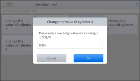 INJEKTOR-KODIERUNG - Schritt 3