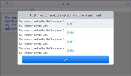 INJEKTOR-KODIERUNG - Schritt 4