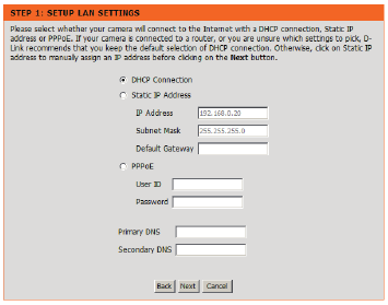 Screenshot des Internetverbindungs-Assistenten, der zur Auswahl des Verbindungstyps auffordert: DHCP, Statische IP oder PPPoE.