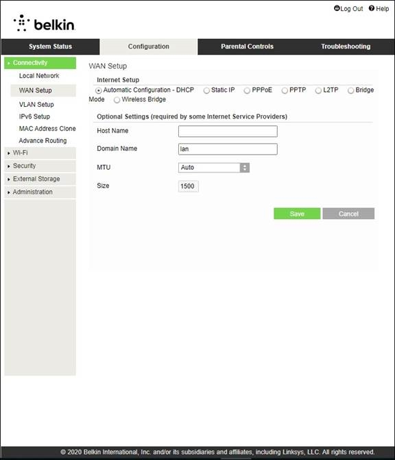 Grundlegende Router-Einstellungen - Internet-Einrichtung