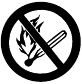 Kein Feuer, nicht rauchen
