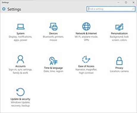 Personalisierung und Einstellungen - Windows-Einstellungen