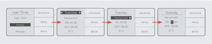 Einen Timer-Modus &auml;ndern