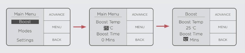 Verwenden der Boost (Boost)-Option