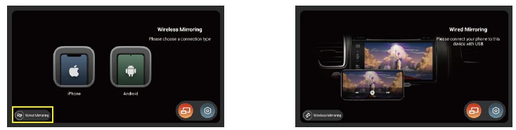 Kabelgebundenes Mirroring