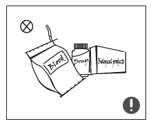 Warnung vor der Lagerung von Chemikalien