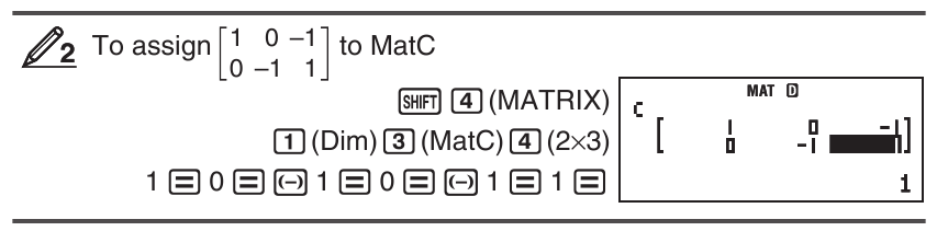 Zuweisen und Bearbeiten von Matrixvariablen-Daten