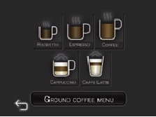Trichter f&uuml;r gemahlenen Kaffee entriegelt