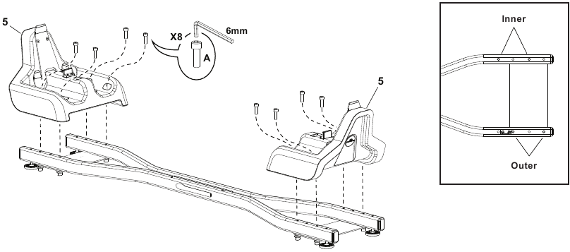 Montage - Schritt 2 - Basisendabdeckungen befestigen