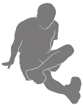 Sitzende Vierer-Figur